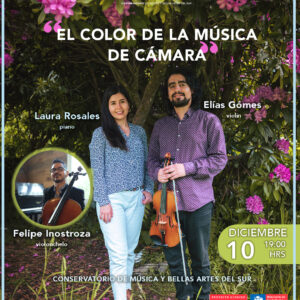 El Color de la Música de Cámara para violín, violonchelo y piano
